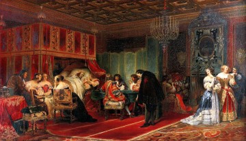 Kardinal Mazarin Tod 1830 Lebensgröße Geschichte Hippolyte Delaroche Ölgemälde